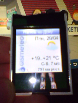 Nokia 1616 LCD погода