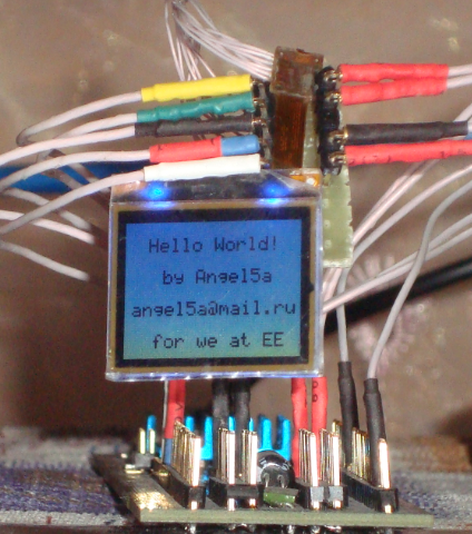 Внешний дисплей от Nokia 2760 в работе