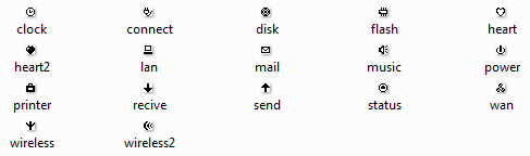 Иконки для дисплея Иконки для дисплея