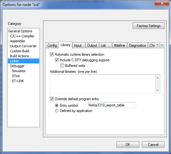 Настраиваем точку входа в свойствах проекта на таблицу функций
